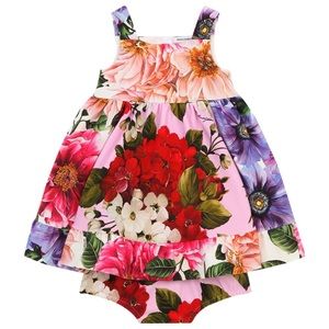 Dolce & Gabbana Floral Dress with Bloomers Size 12-18 Months